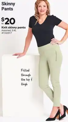 Giant Tiger Knit skinny pants offer