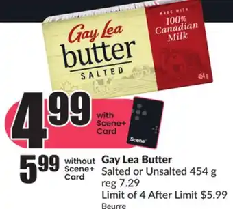 FreshCo Gay Lea Butter Salted or Unsalted 454 g offer