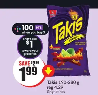 FreshCo Takis 190-280 g offer