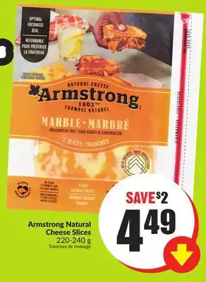 FreshCo Armstrong Natural Cheese Slices 220-240 g offer