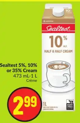 FreshCo Sealtest 5%, 10% or 35% Cream 473 mL-1 L offer