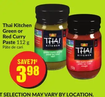 FreshCo Thai Kitchen Green or Red Curry Paste 112 g offer