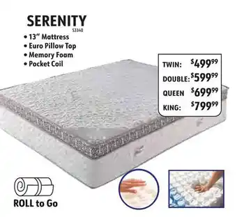 Oxford Mills SERENITY 13 Mattress offer