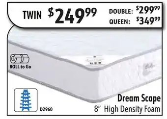 Oxford Mills Dream Scape 8 High Density Foam Twin offer