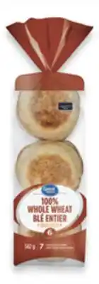Walmart Great Value English Muffins 6-Pack offer