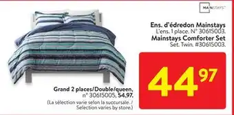 Walmart Mainstays Comforter Set offer