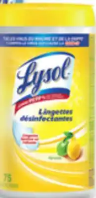 Walmart Lysol Disinfectant Wipes 75s - 84s offer