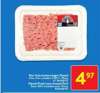 Walmart Olymel Fresh Lean Ground Pork offer