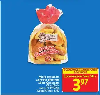 Walmart La Petite Bretonne Micro Croissants offer