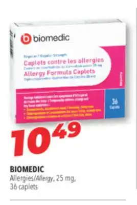Familiprix BIOMEDIC Allergy 25 mg, 36 caplets offer