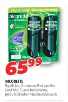 Familiprix NICORETTE Quick Mist, Gum or Mini lozenges, selected products offer