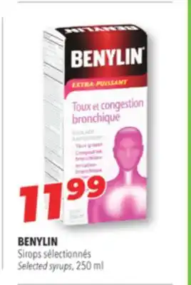 Familiprix BENYLIN Selected syrups offer