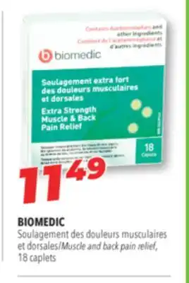 Familiprix BIOMEDIC Muscle and back pain relief offer