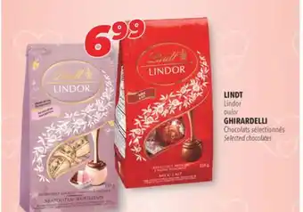 Familiprix LINDT Lindor or GHIRARDELLI Selected chocolates offer