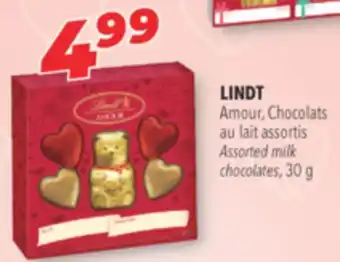 Familiprix LINDT Assorted milk chocolates offer