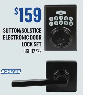 Canac Sutton/Solstice Electronic Door Lock Set offer