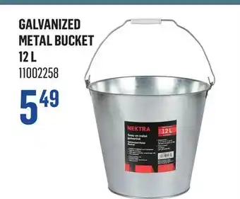 Canac Galvanized Metal Bucket 12 L offer