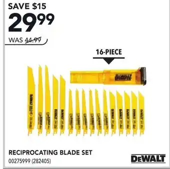 RONA RECIPROCATING BLADE SET offer