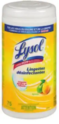 Giant Tiger Lysol disinfecting wipes offer