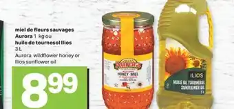 L'Intermarché MIEL DE FLEURS SAUVAGES AURORA 1 KG OU HUILE DE TOURNESOL ILIOS 3 L offer