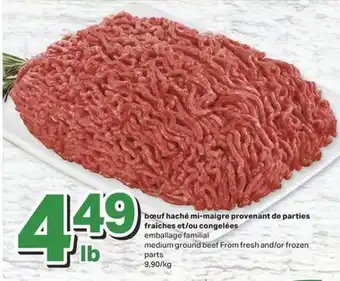 L'Intermarché BŒUF HACHÉ MI-MAIGRE PROVENANT DE PARTIES FRAÎCHES ET/OU CONGELÉES, 9,90/KG offer