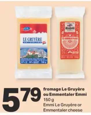 L'Intermarché FROMAGE LE GRUYÈRE OU EMMENTALER, 150 g offer