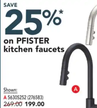 Réno Dépôt PFISTER kitchen faucets offer