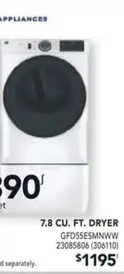 Réno Dépôt GE 7.8 CU. FT. DRYER offer