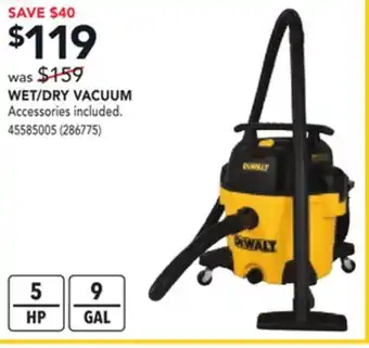 Réno Dépôt DEWALT WET/DRY VACUUM offer