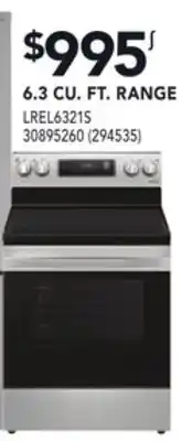 Réno Dépôt LG 6.3 CU. FT. RANGE offer