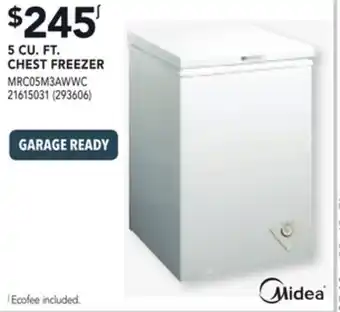 Réno Dépôt MIDEA 5 CU. FT. CHEST FREEZER offer
