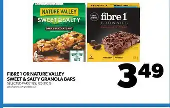 Real Canadian Superstore FIBRE 1 OR NATURE VALLEY SWEET & SALTY GRANOLA BARS, 125-210 G offer