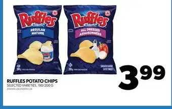 Real Canadian Superstore RUFFLES POTATO CHIPS, 180/200 G offer