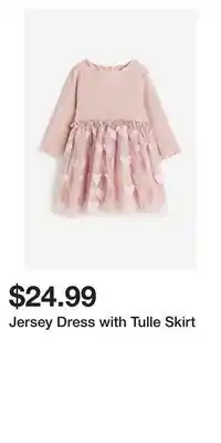 H&M Jersey Dress with Tulle Skirt offer