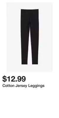 H&M Cotton Jersey Leggings offer