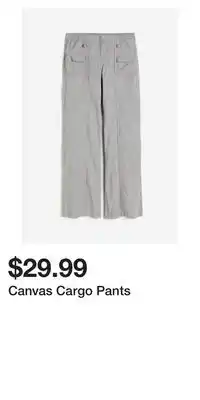H&M Canvas Cargo Pants offer