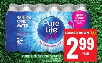 Food Basics PURE LIFE SPRING WATER offer