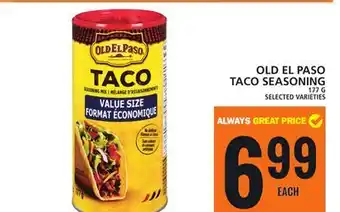 Food Basics OLD EL PASO TACO SEASONING offer