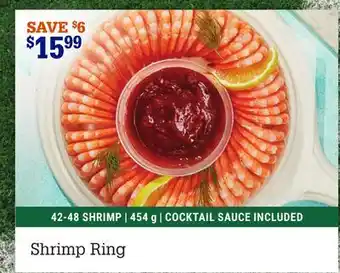 M & M Food Market Shrimp Ring offer