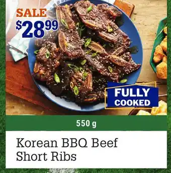 M & M Food Market Korean BBQ Beef Short Ribs offer