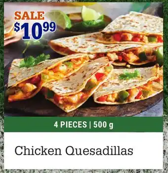 M & M Food Market Chicken Quesadillas offer