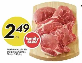 Sobeys Fresh Pork Loin Rib and Sirloin Combo Chops offer
