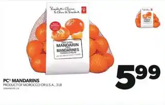Real Canadian Superstore PC MANDARINS 3LB offer