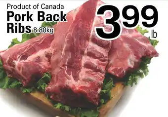 Cataldi Fresh Market Product of Canada Pork Back Ribs offer