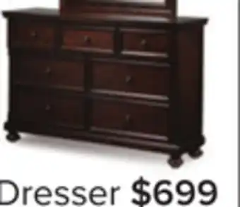 Leon's Chester 7 Drawer Dresser - Cherry offer