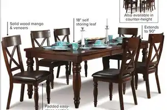 Leon's Kingstown Extendable Dining Table - Chocolate offer