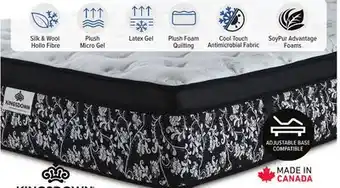 Leon's Kingsdown Summerset Plush Euro Top Queen Mattress offer