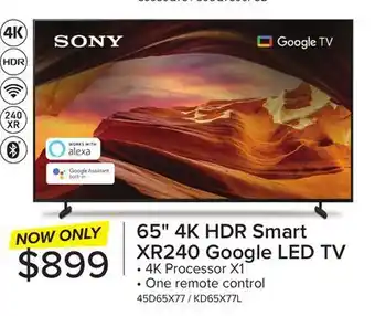 Leon's SONY 65 X77L 4K HDR LED TV Google TV - KD65X77L offer
