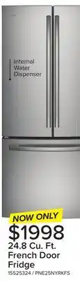 Leon's GE Profile Fingerprint Resistant Stainless 33 French Door Refrigerator (24.8 cu ft)- PNE25NYRKFS offer