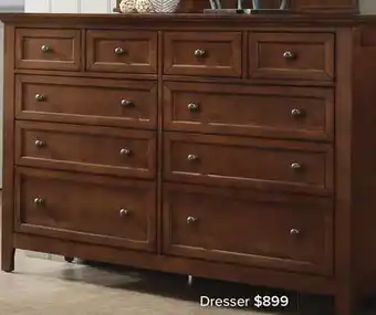 Leon's San Mateo 10 Drawer Dresser - Tuscan offer